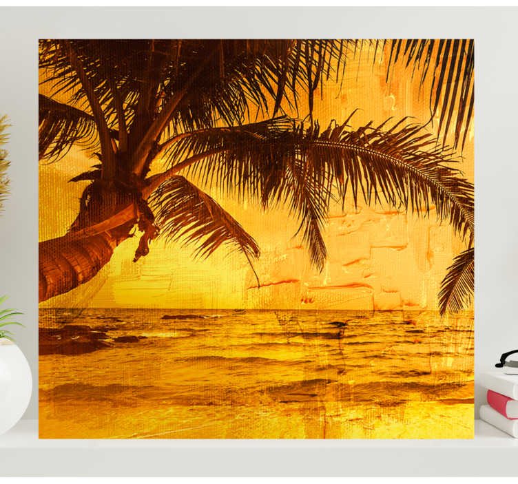 Φύση palm beach canvas wall art - TenStickers