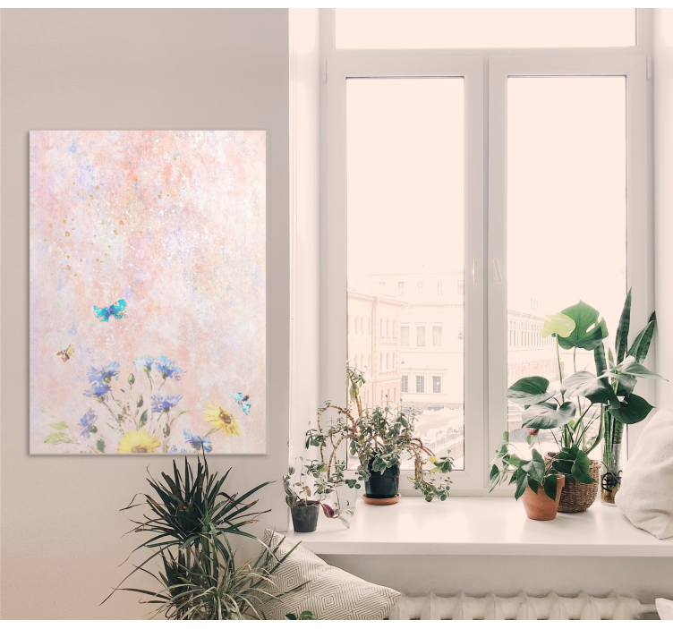 λάδι γερμανικό λουλούδι καμβά - TenStickers