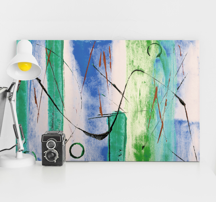 εφέ ζωγραφικής σύγχρονες εκτυπώσεις τοίχου γραφείου - TenStickers