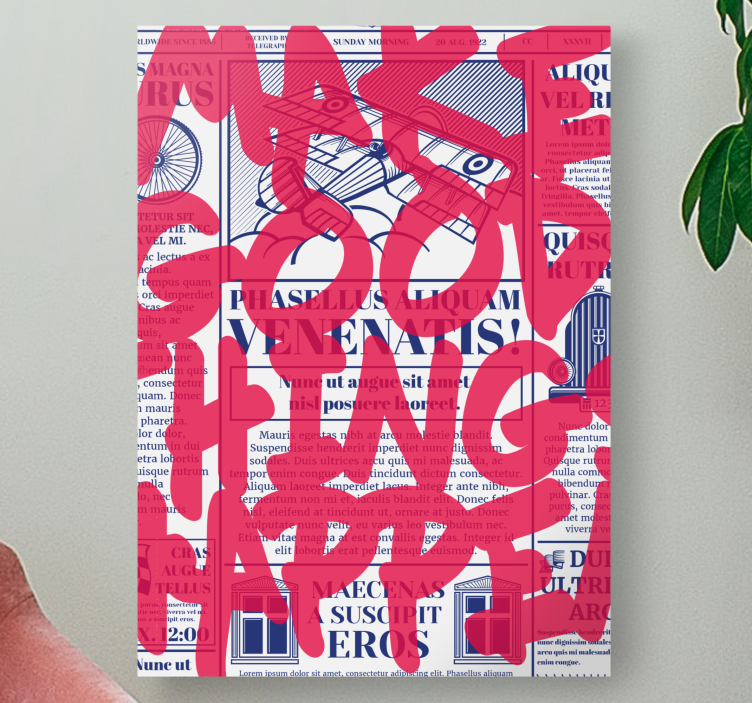 Καμβάς με παραθέσεις Δημιουργήστε Καλές Στιγμές - TenStickers