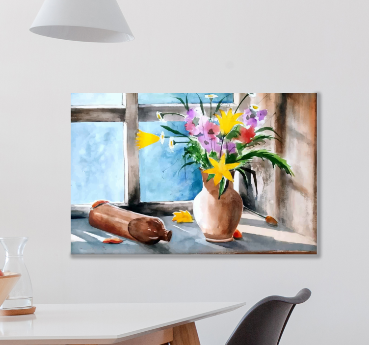 εκλεκτής ποιότητας εκτύπωση τοίχων φυτών κουζίνας - TenStickers