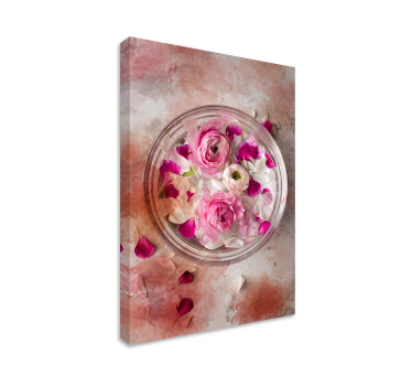 Floral μπολ 3d εκτυπώσεις μοντέρνας τέχνης σε καμβά - TenStickers