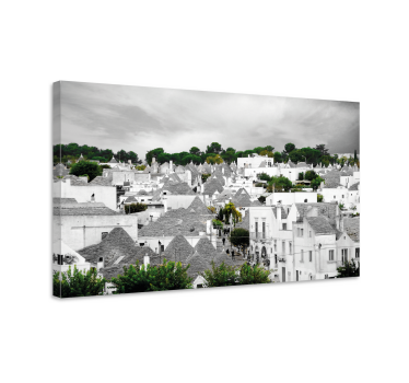 εκτυπώσεις στον ορίζοντα της πόλης alberobello trulli - TenStickers
