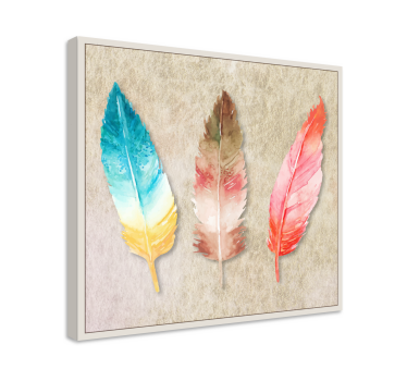 καμβάς plumas pintadas de acuarela - TenStickers