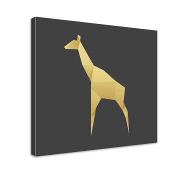 Origami καμηλοπάρδαλη καμβά ζώων - TenStickers
