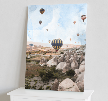 εκτυπώσεις στον ορίζοντα της πόλης cappadocia air μπαλόνια - TenStickers