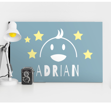 γκόμενα πρόσωπο με το όνομα πουλί καμβά wall art - TenStickers