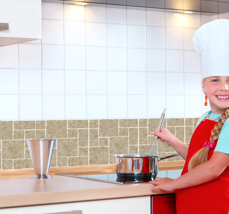 αυτοκόλλητο με μαρμάρινα πλακάκια μπάνιου - TenStickers