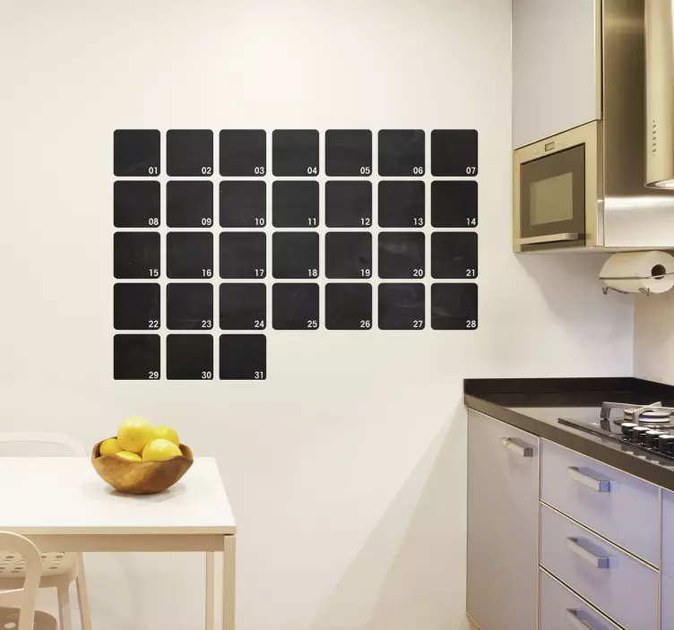 αυτοκόλλητο μαυροπίνακα για προγραμματιστές μήνα - TenStickers