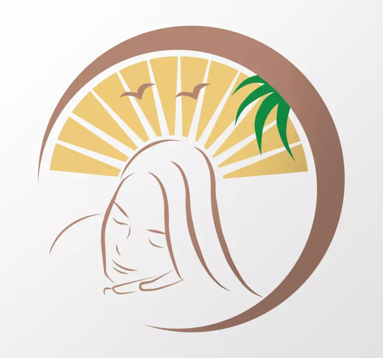 αυτοκόλλητο βινυλίου τοίχου μασάζ σπα - TenStickers