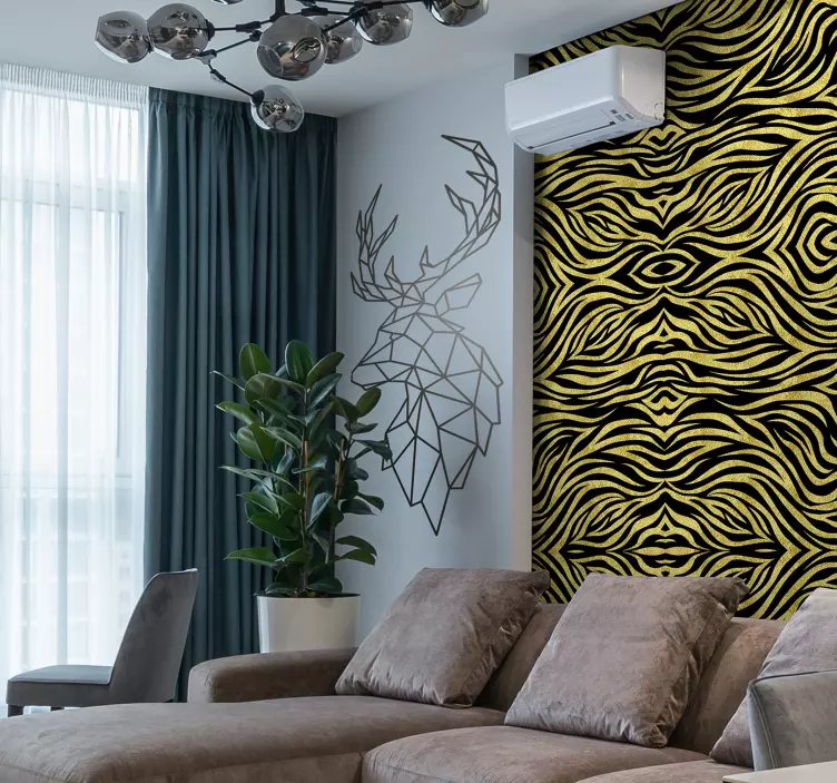 Origami ελάφια άγρια ζώα decal - TenStickers