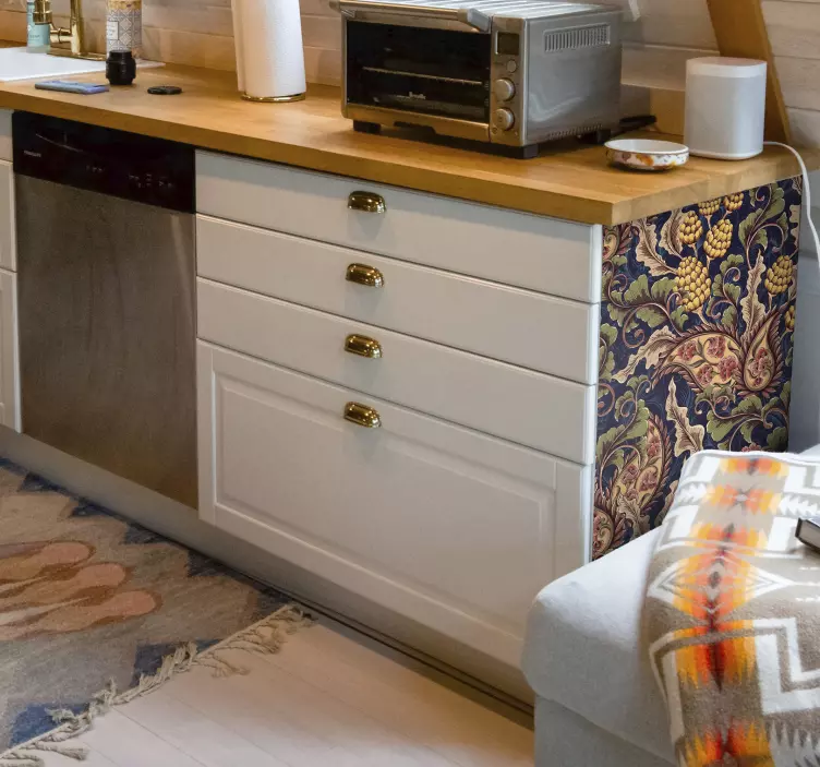 ρεαλιστική διακόσμηση επίπλων paisley - TenStickers