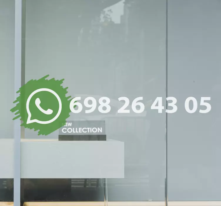 Whatsapp κοινωνικό μέσο λογότυπο βινυλίου σημάδι - TenStickers