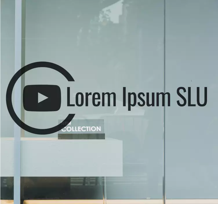 ετικέτα youtube προσαρμόσιμη αυτοκόλλητη παράθυρο - TenStickers