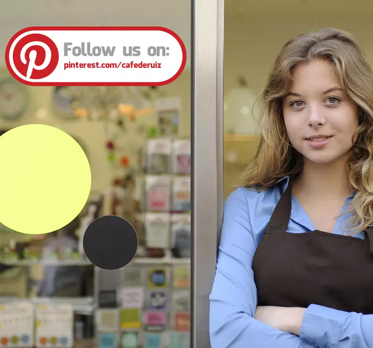 αυτοκόλλητο σημάδι pinterest - TenStickers