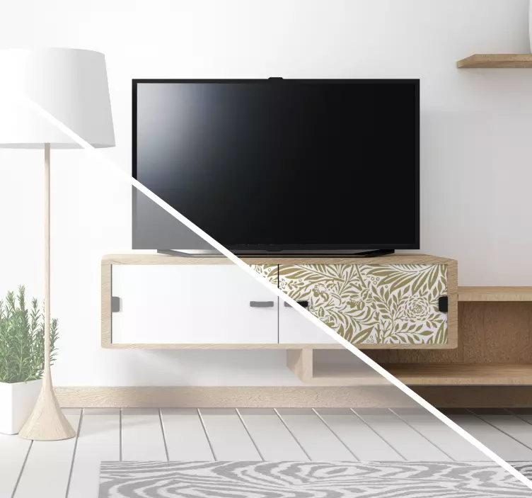 αυτοκόλλητο vintage μοτίβα λουλουδιών - TenStickers