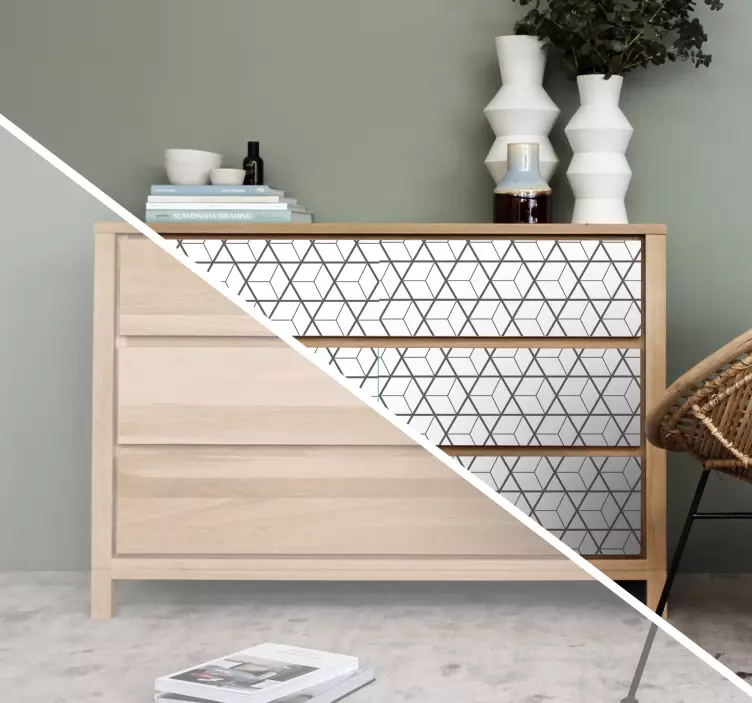 αυτοκόλλητο επίπλων σκανδιναβικών μοτίβων - TenStickers