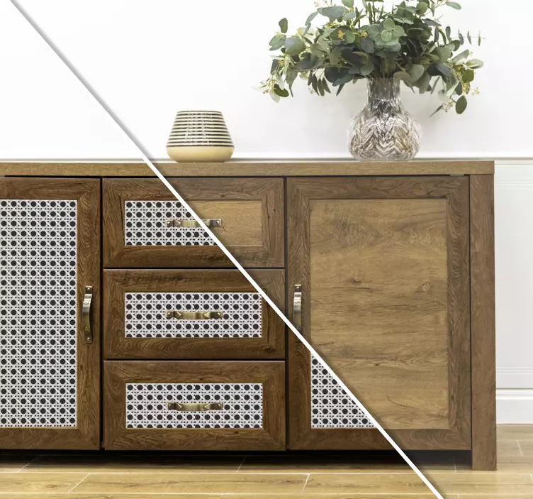 αυτοκόλλητο έπιπλα σύγχρονο μοτίβο φύλλων - TenStickers