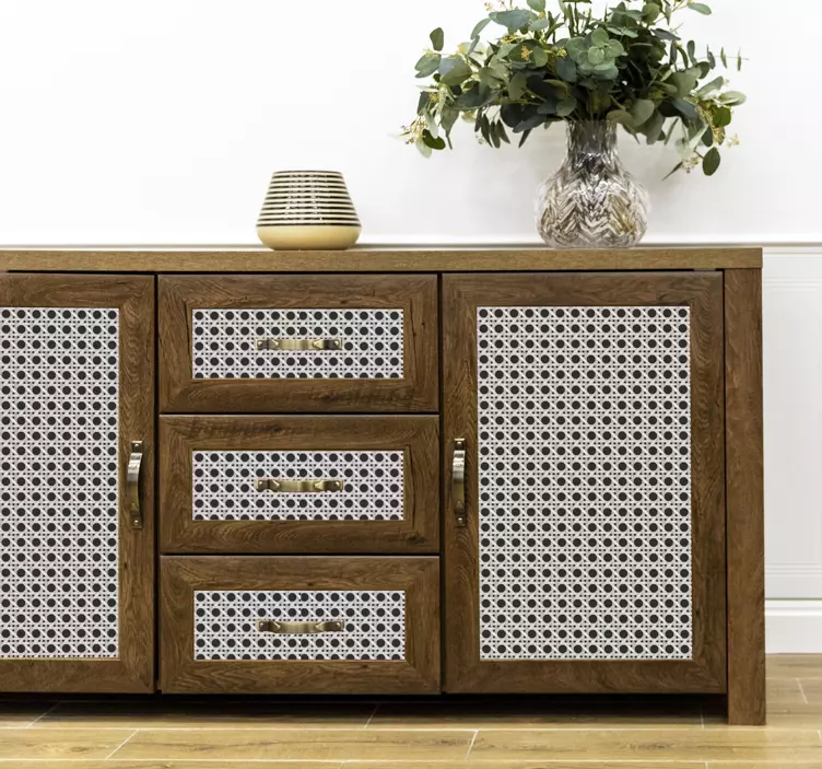 αυτοκόλλητο έπιπλα σύγχρονο μοτίβο φύλλων - TenStickers