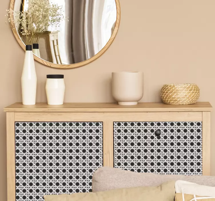 αυτοκόλλητο έπιπλα σύγχρονο μοτίβο φύλλων - TenStickers