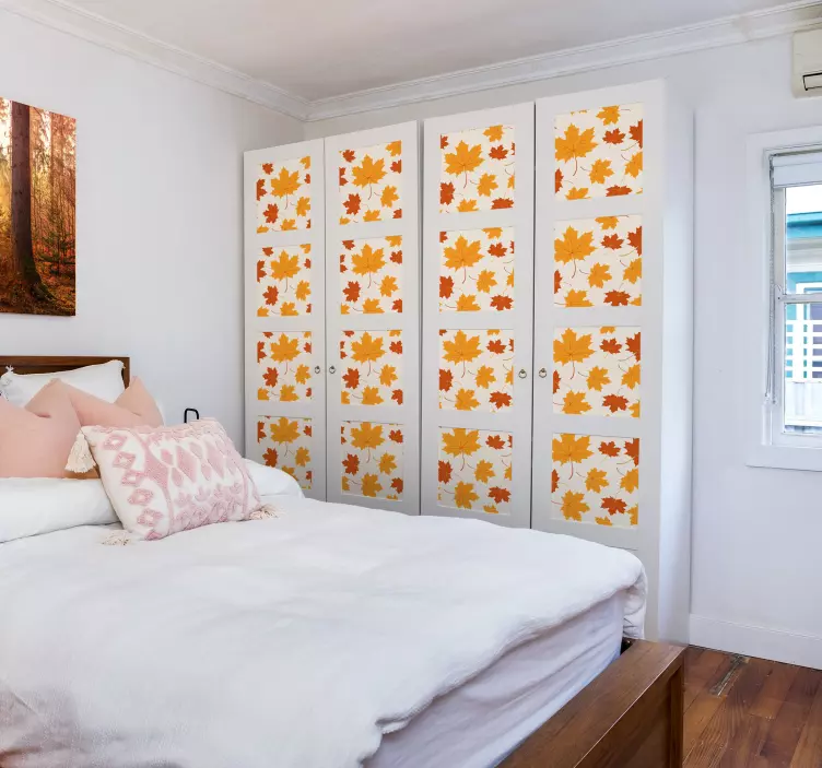 φθινοπωρινά φύλλα βινυλίου ταπετσαρία - TenStickers