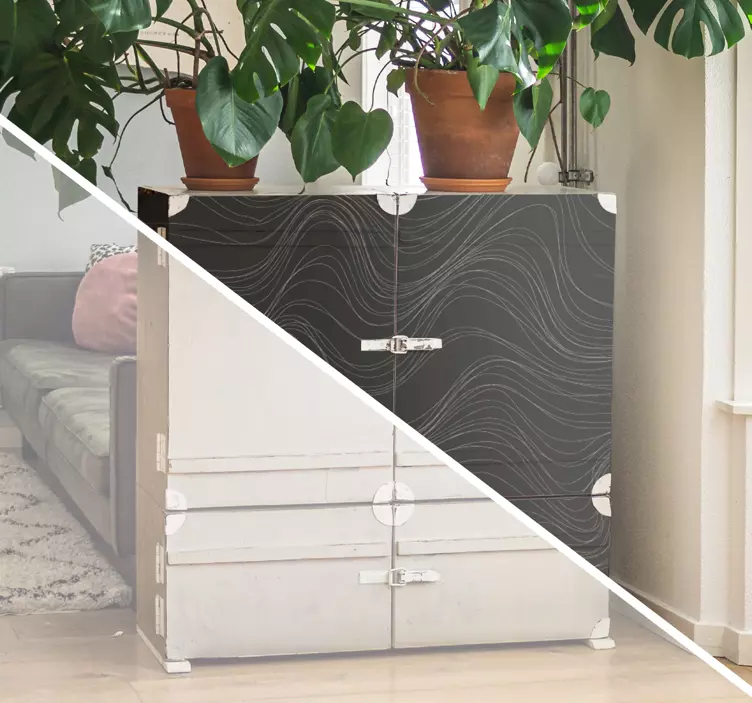 αυτοκόλλητο έπιπλα κυμάτων υφές - TenStickers