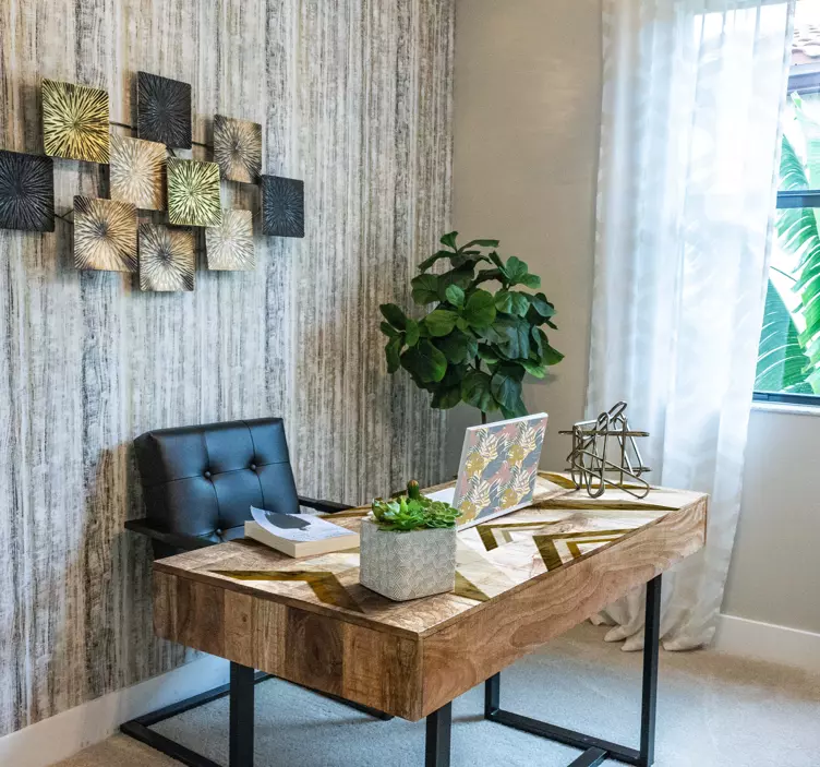 Αυτοκόλλητο για φορητό υπολογιστή βοτανικά μοτίβα φύλλων - TenStickers