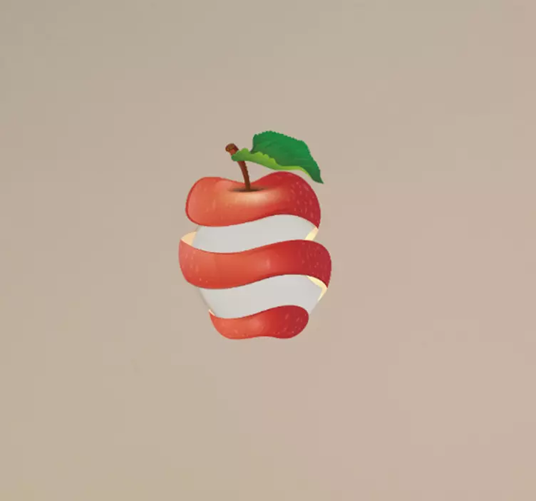 Αυτοκόλλητο για φορητό υπολογιστή φρούτων macbook από δέρμα μήλου - TenStickers