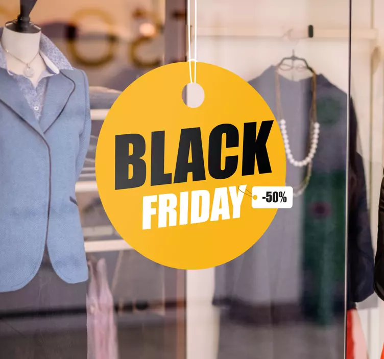 εξατομικευμένο αυτοκόλλητο κύκλος black friday - TenStickers