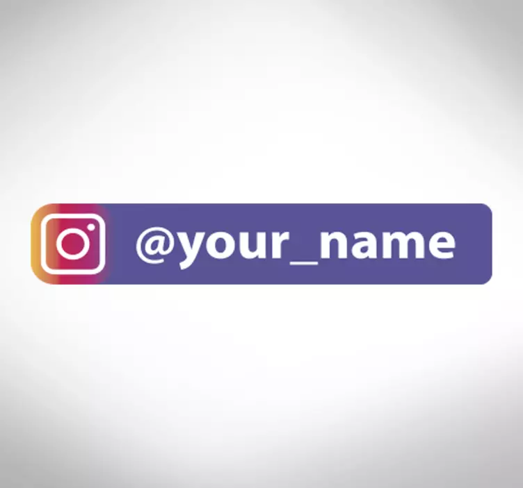 εξατομικευμένο μωβ instagram λογότυπο βινυλίου σημάδι - TenStickers