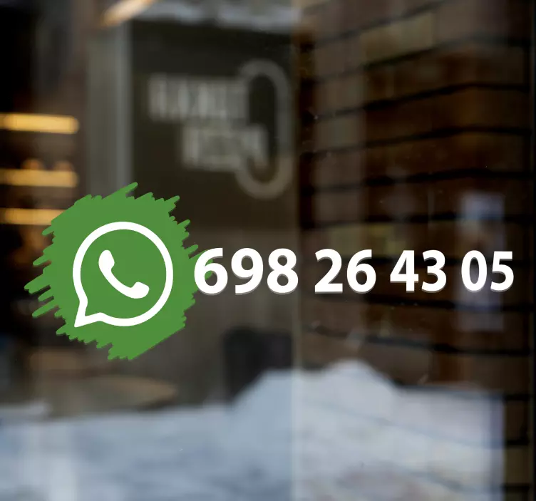 Whatsapp κοινωνικό μέσο λογότυπο βινυλίου σημάδι - TenStickers