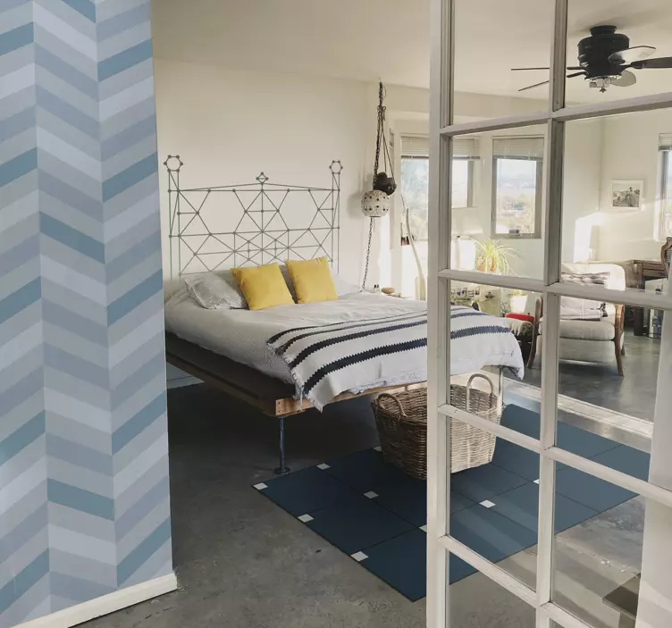 αυτοκόλλητο γραμμικής μινιμαλιστικής κεφαλής - TenStickers