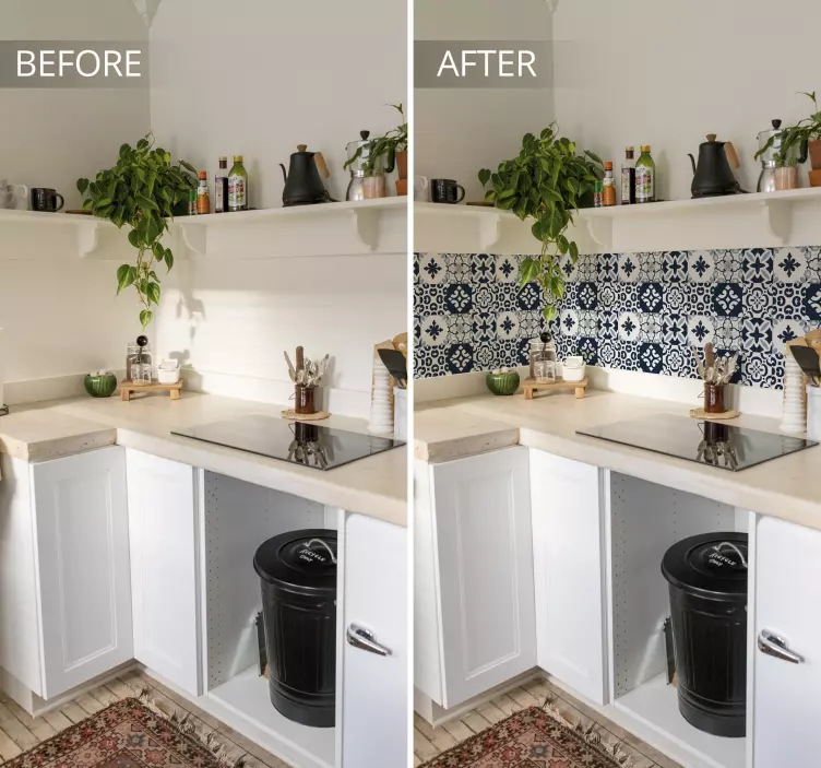 αυτοκόλλητο πλακιδίων τσιμέντου πιάνου - TenStickers