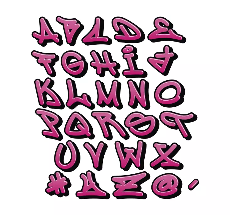 αυτοκόλλητο με γκράφιτι για κορίτσια - TenStickers