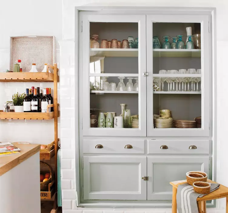 αυτοκόλλητο έπιπλα Γκρι χρώμα - TenStickers