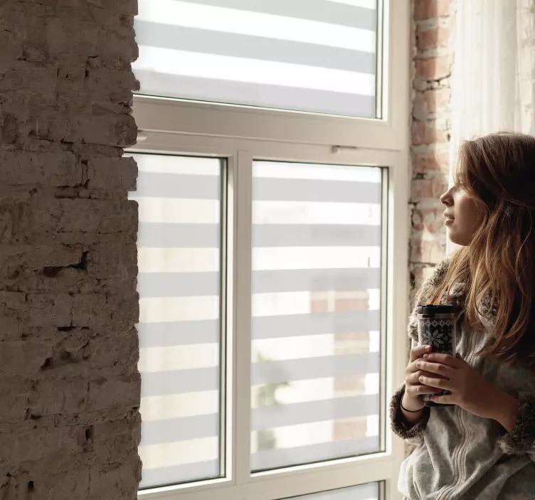 αυτοκόλλητο διαφανές φύλλο για παράθυρο - TenStickers