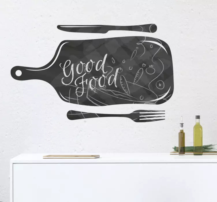 αυτοκόλλητο επιφανείας γραφής γεύματος - TenStickers