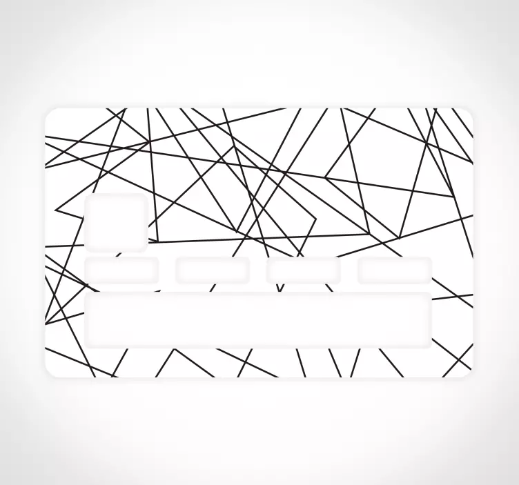 αυτοκόλλητο πιστωτικής κάρτας γραμμών zig-zag - TenStickers