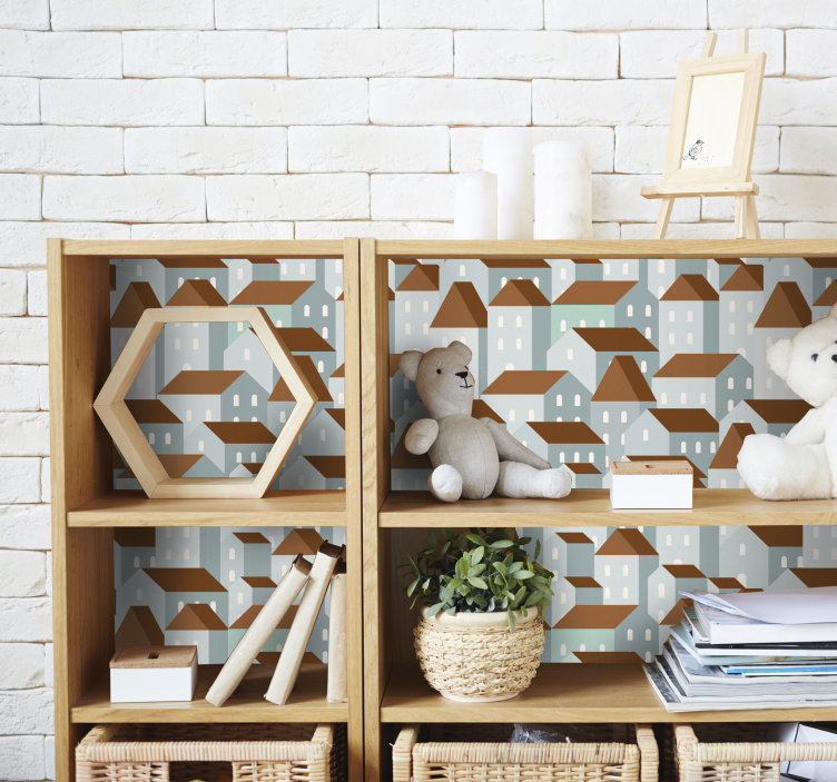 αυτοκόλλητο έπιπλα Εικόνα χωριού - TenStickers