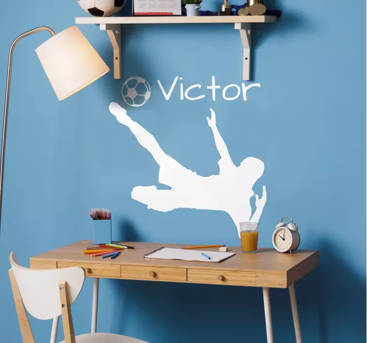 προσαρμόσιμο διακοσμητικό βινύλιο ποδοσφαιριστή - TenStickers