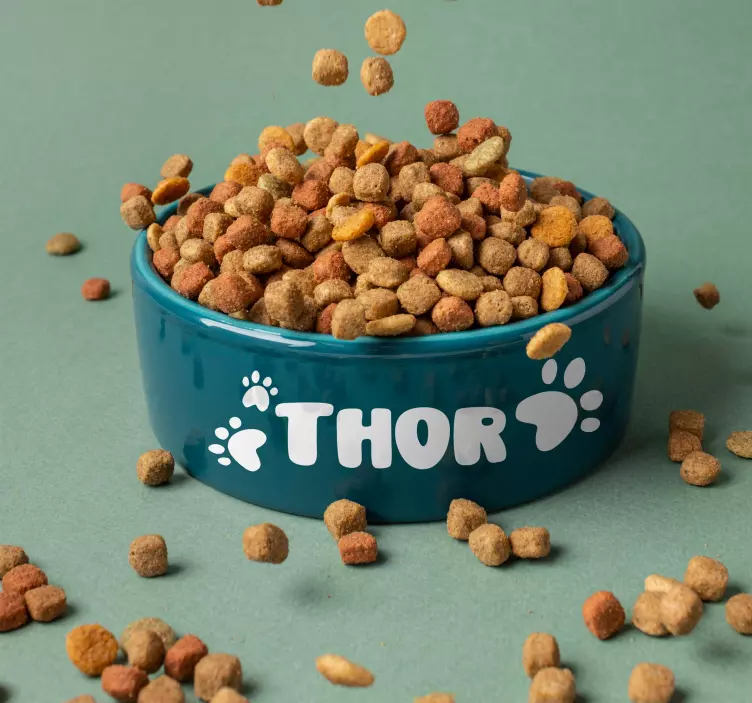 αυτοκόλλητο προσαρμόσιμο όνομα ονόματος σκύλου - TenStickers