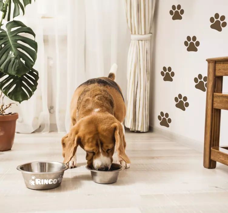 αυτοκόλλητο προσαρμόσιμο όνομα ονόματος σκύλου - TenStickers