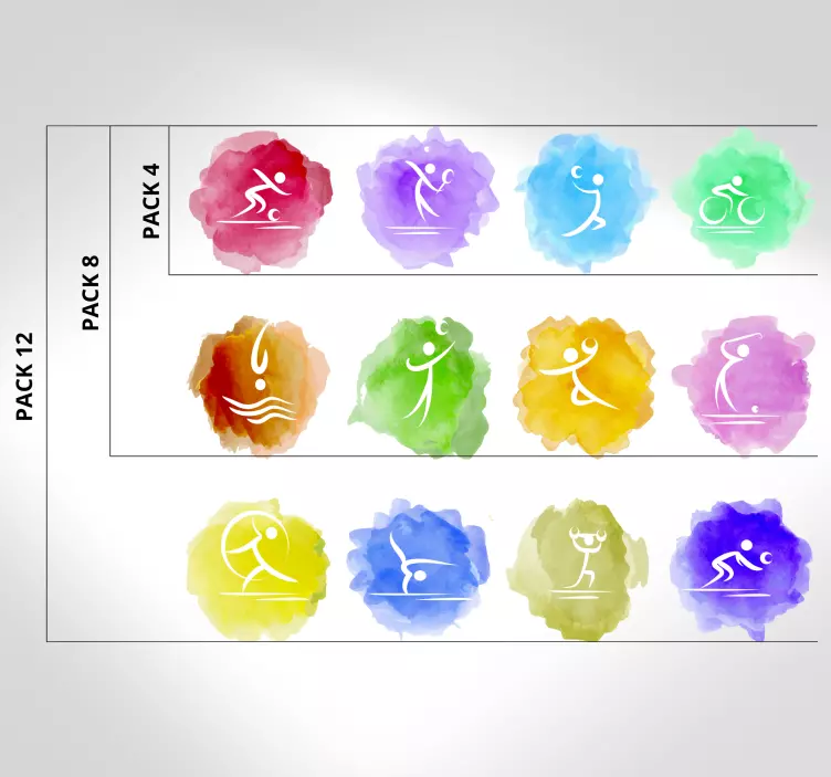 αυτοκόλλητο sport splash olympic sports - TenStickers