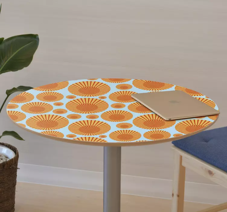 Αυτοκόλλητο με έπιπλα ηλιοφάνειας της δεκαετίας του '70 - TenStickers