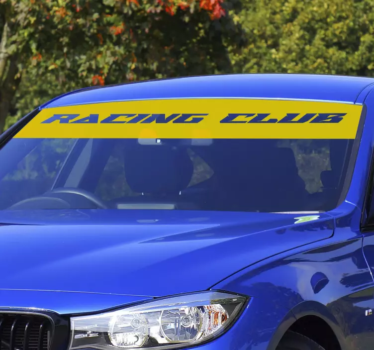 αυτοκόλλητο αυτοκίνητα προσαρμοσμένο μονόχρωμο αλεξήλιο - TenStickers