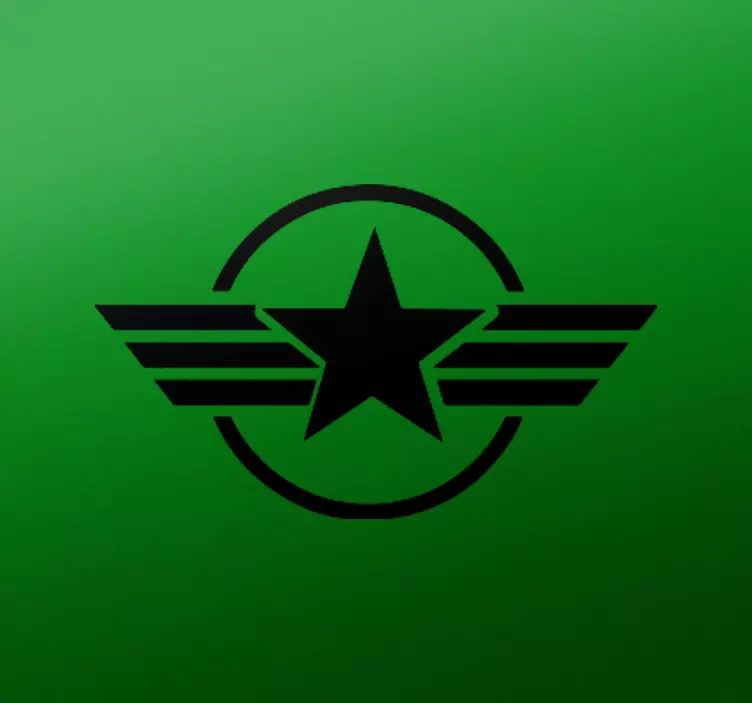 αστέρι που περιβάλλεται από ένα αυτοκόλλητο μοτοσικλέτας κύκλου - TenStickers