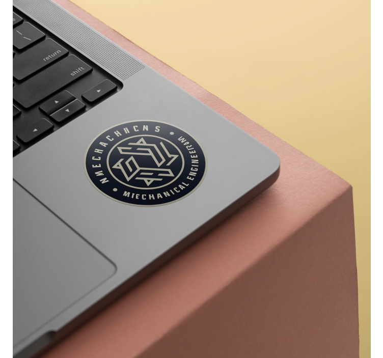 αυτοκόλλητο γραφείο εξατομικευμένος κύκλος με λογότυπο - TenStickers