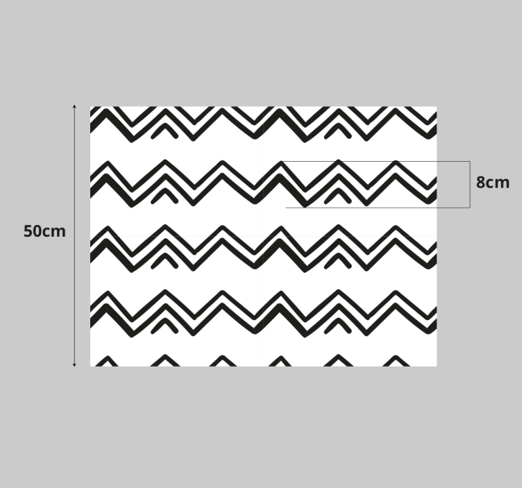 αυτοκόλλητο έπιπλα μοτίβο chevron - TenStickers