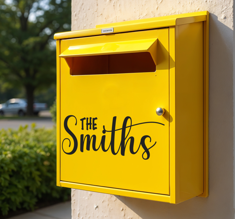 Αυτοκόλλητο γραμματοκιβωτίου όνομα γραμματοκιβωτίου - TenStickers