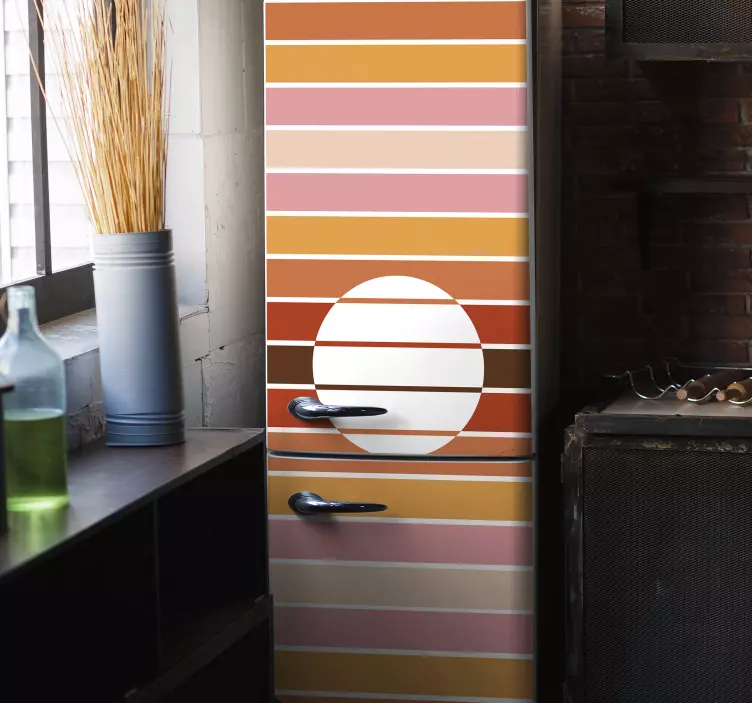 Αυτοκόλλητο βινυλίου ψυγείο της δεκαετίας του '70 - TenStickers